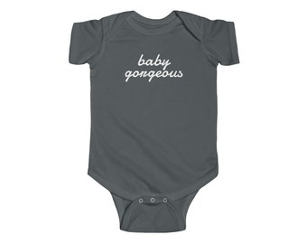 RHOSLC Lisa Barlow Baby Gorgeous Infant Fine Jersey Bodysuit/ Bravo Shirt/ Bravo Merch/ Real Housewives/ Real Housewives/ Baby Shirt