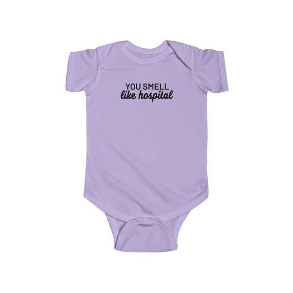 RHOSLC You Smell Like Hospital Infant Fine Jersey Bodysuit/ Onesie/ Bravo Shirt/ Bravo Merch/ Real Housewives/ Real Housewives/ Baby