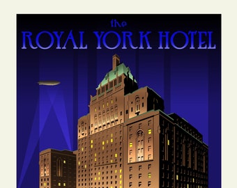 The Royal York Hotel at night