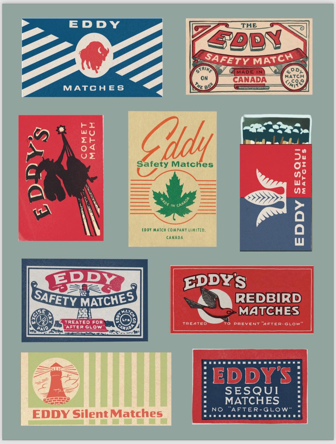 EDDY COUNTY sheriff セカンドパッチ　メーカーホールマーク付 Eddy Matches - Etsy Canada