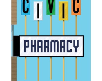 Civic Pharmacy - Blue