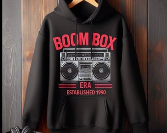 BOOMBOX ERA HOODIE by Drez William Urban music lover Golden era of hiphop Three-Panel Fleece Hoodie