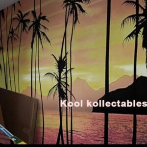 Scarface sunset palms backdrop image 3