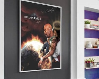 Saved from a Hell on Earth Poster Pac fan art (Frame Not Included) hiphopart hip hop art urban poster