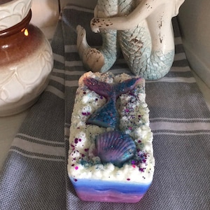 Mermaid Wax Loaf, wax melts, wax melter, candles, mermaids, ocean,  beach, sea, teens