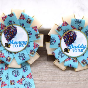 Up Baby Shower, Parent Corsage Pins, Mommy To Be Ribbon, Daddy To Be Badge Pin
