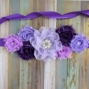 Mint & Lilac Maternity Sash main image 1