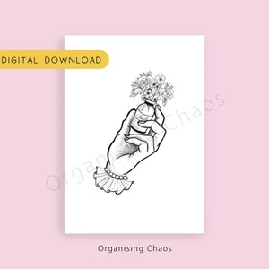 Insulin Vial In Hand Digital Download// Tattoo Design, Diabetic Art Print, Diabetes Home Decor, Gifts for Diabetics