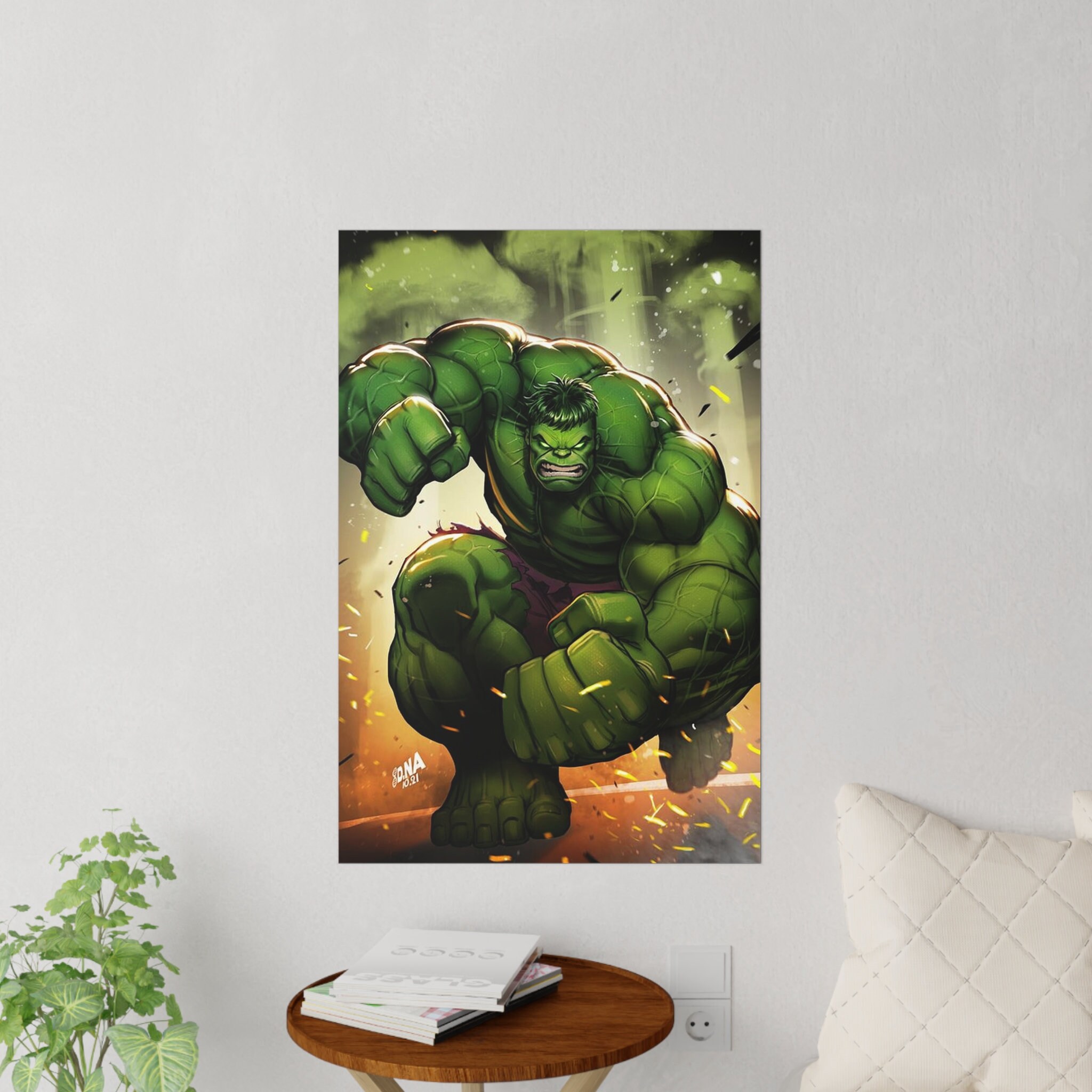 Hulk Wall Decal Etsy