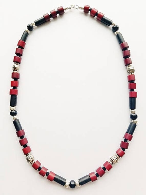 Doom Beach Beaded Necklace, Man Surfer Style Jewelry - Etsy