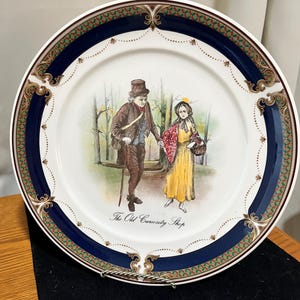Rare Find  Arklow Pottery Collectors Plate "The Old Curiosity Shop" scene/Charles Dickens