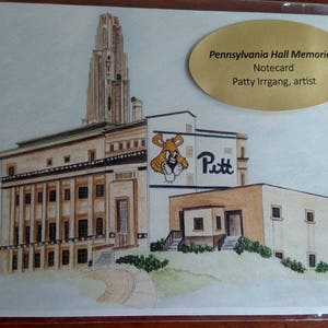 Regalo de Pitt - Recuerdos de Pensilvania Hall - Tarjeta de notas