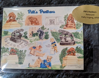 Pitt's Panthers - Notecard
