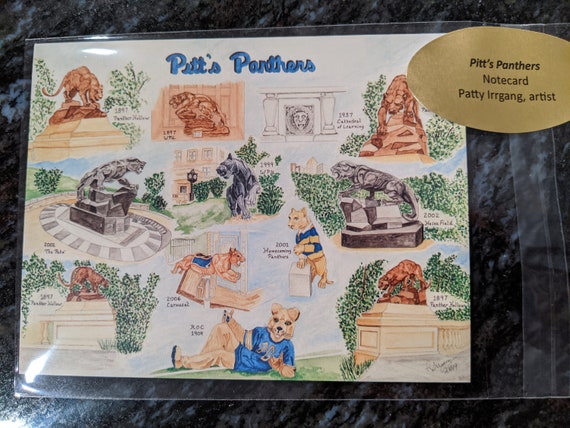 Pitt's Panthers - Notecard