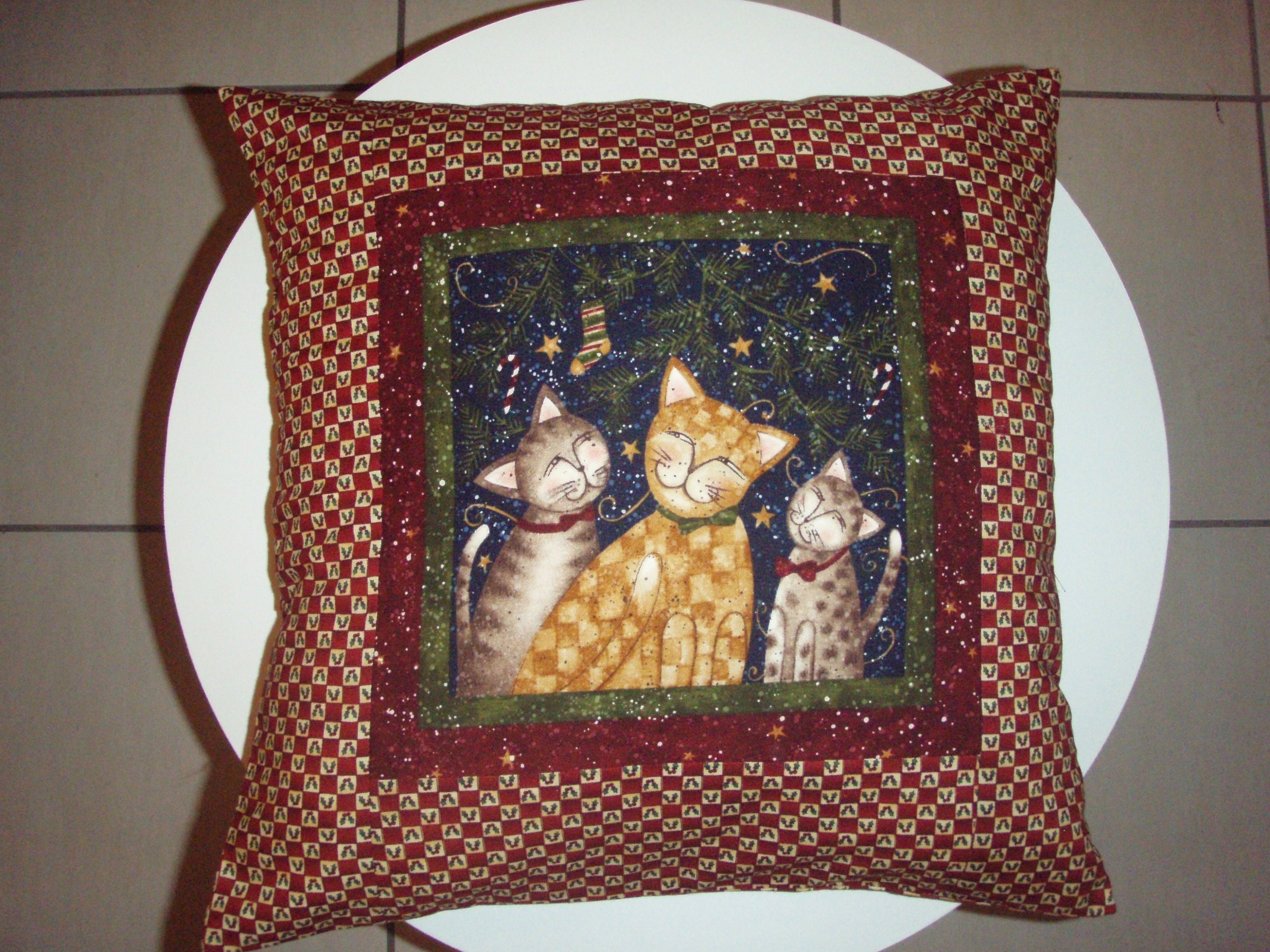 Coussin Pour Les Fans de Chats, en Tissus Première Qualité