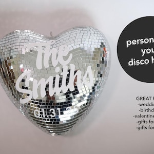 Custom Disco Ball, Heart Shape