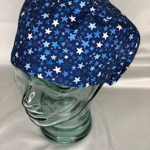 Stars on Blue Women’s Scrub Cap