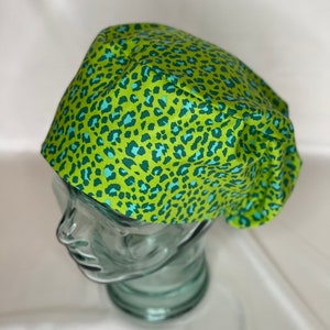 Green Cheetah Women’s Scrub Cap
