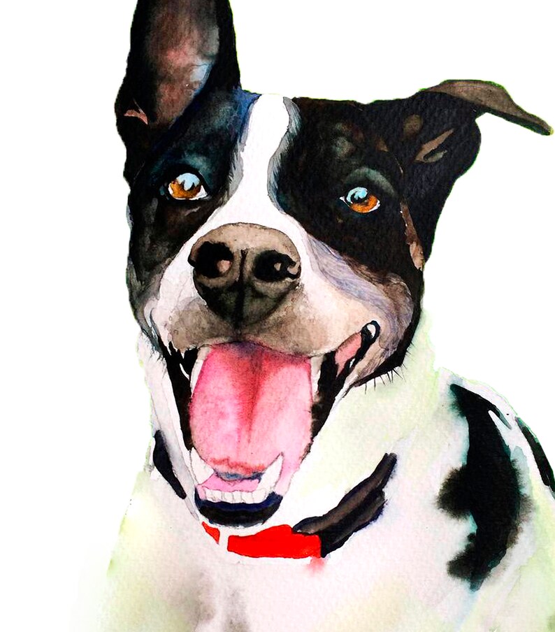 Custom DOG PORTRAIT Memorial custom pet Dog portrait Personalized gift Pet Portrait Dog portrait custom Portrait from photo Dog lover gift