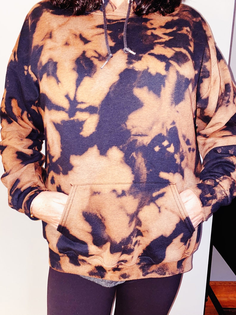 Bleached Oversized Hoodies Etsy