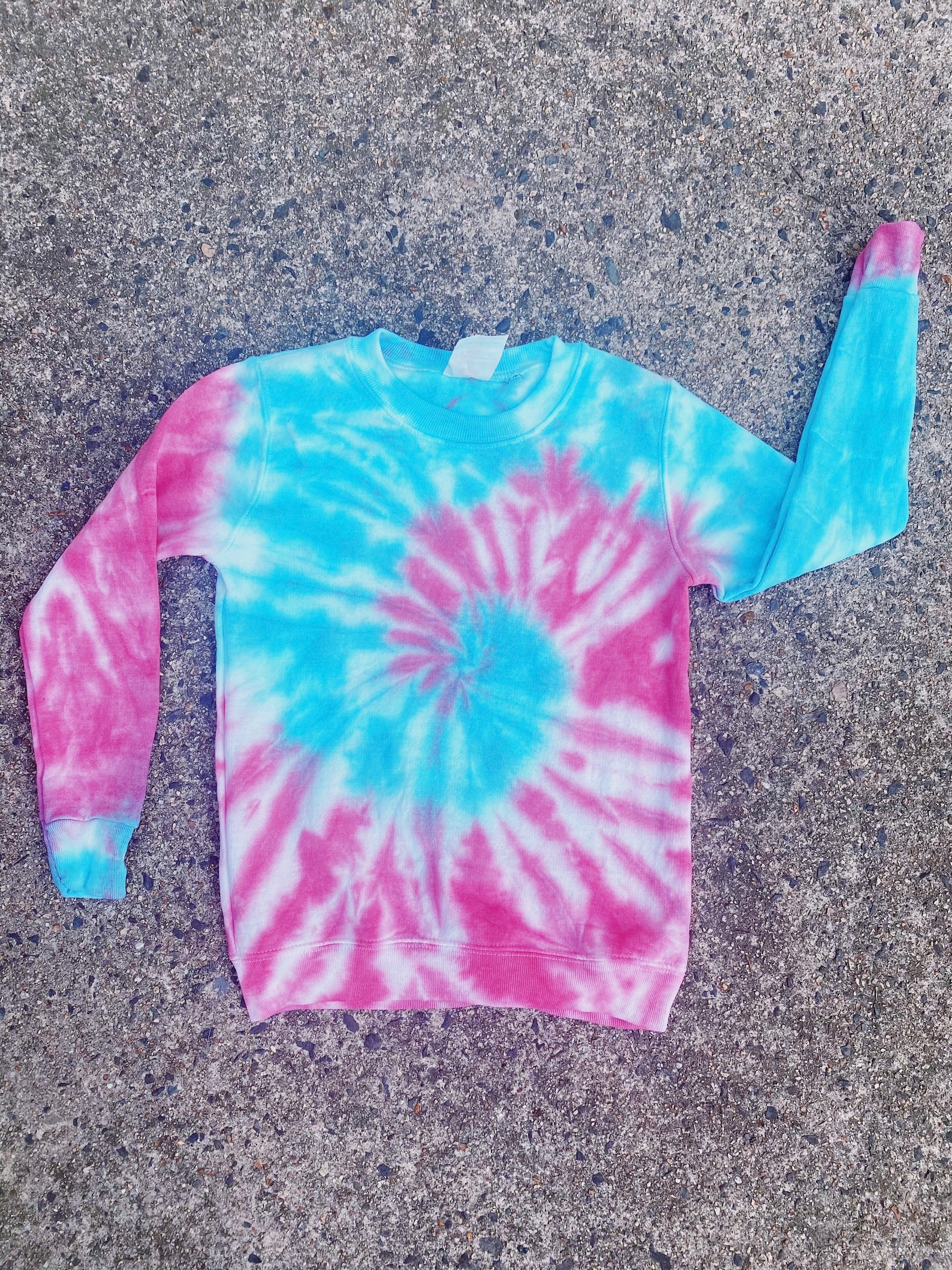 2 Color Tiedye Crewneck Sweatshirts made to Order Etsy