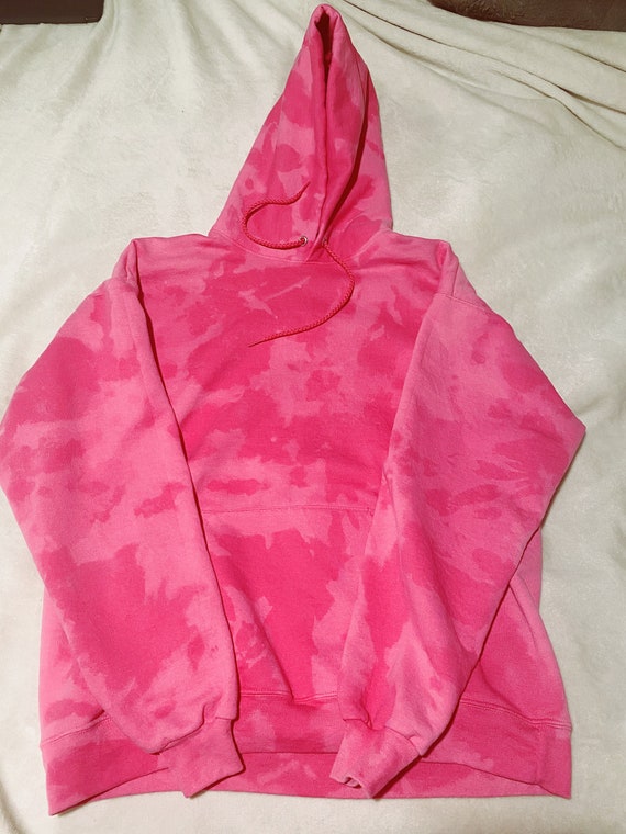 Bleached pink hoodie Clearance