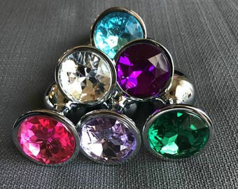 Butt Plug Anal Plug Diamond Pricess Plug Mature 3 Sizes 8 Colors Avaliable