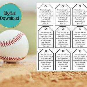 Esta pelota se puede usar en formato pdf, Día de la Madre, Día del Padre, Regalo de béisbol, DESCARGA INSTANTÁNEA