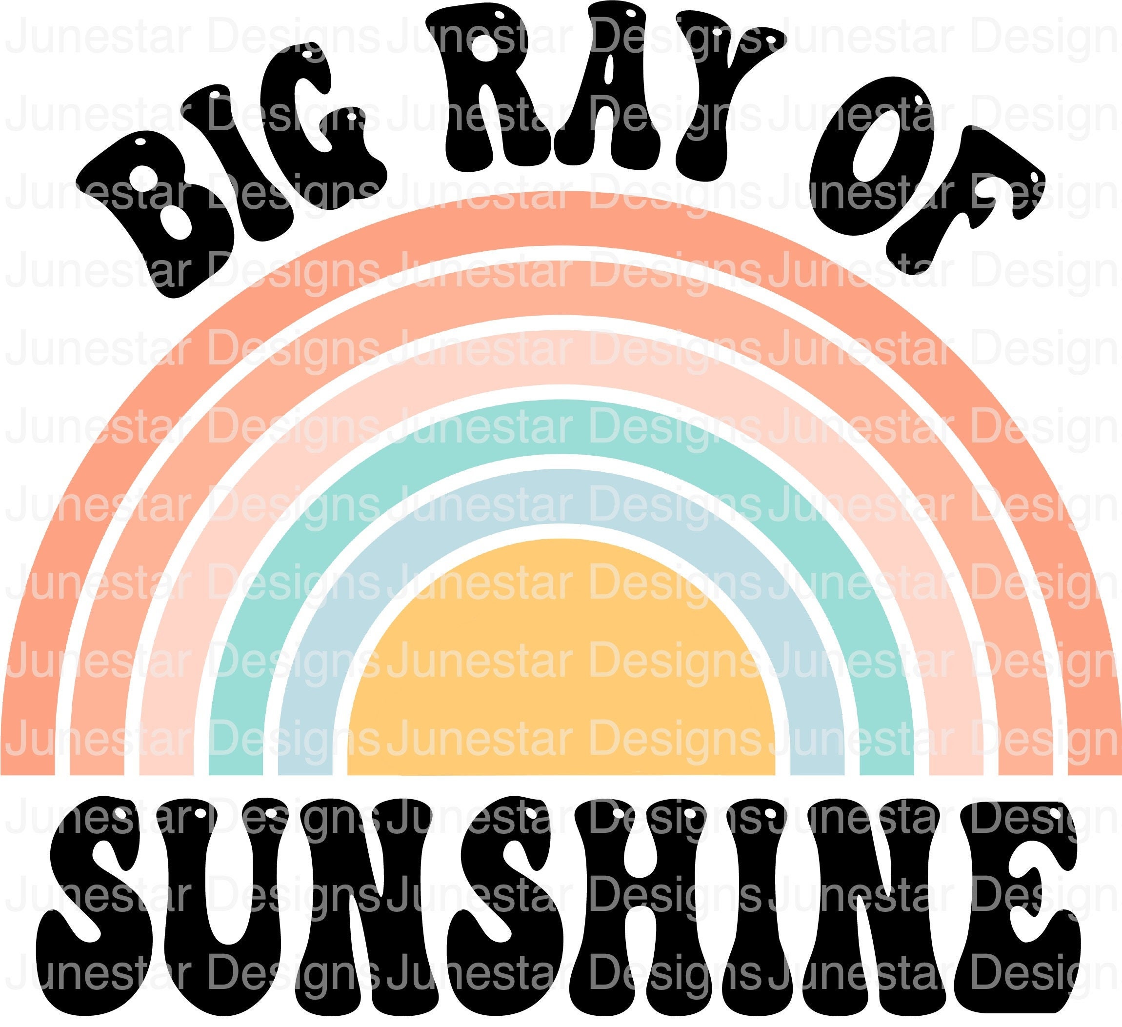 Big Ray of Sunshine Png Rainbow Png Sunshine Png Big Little Etsy