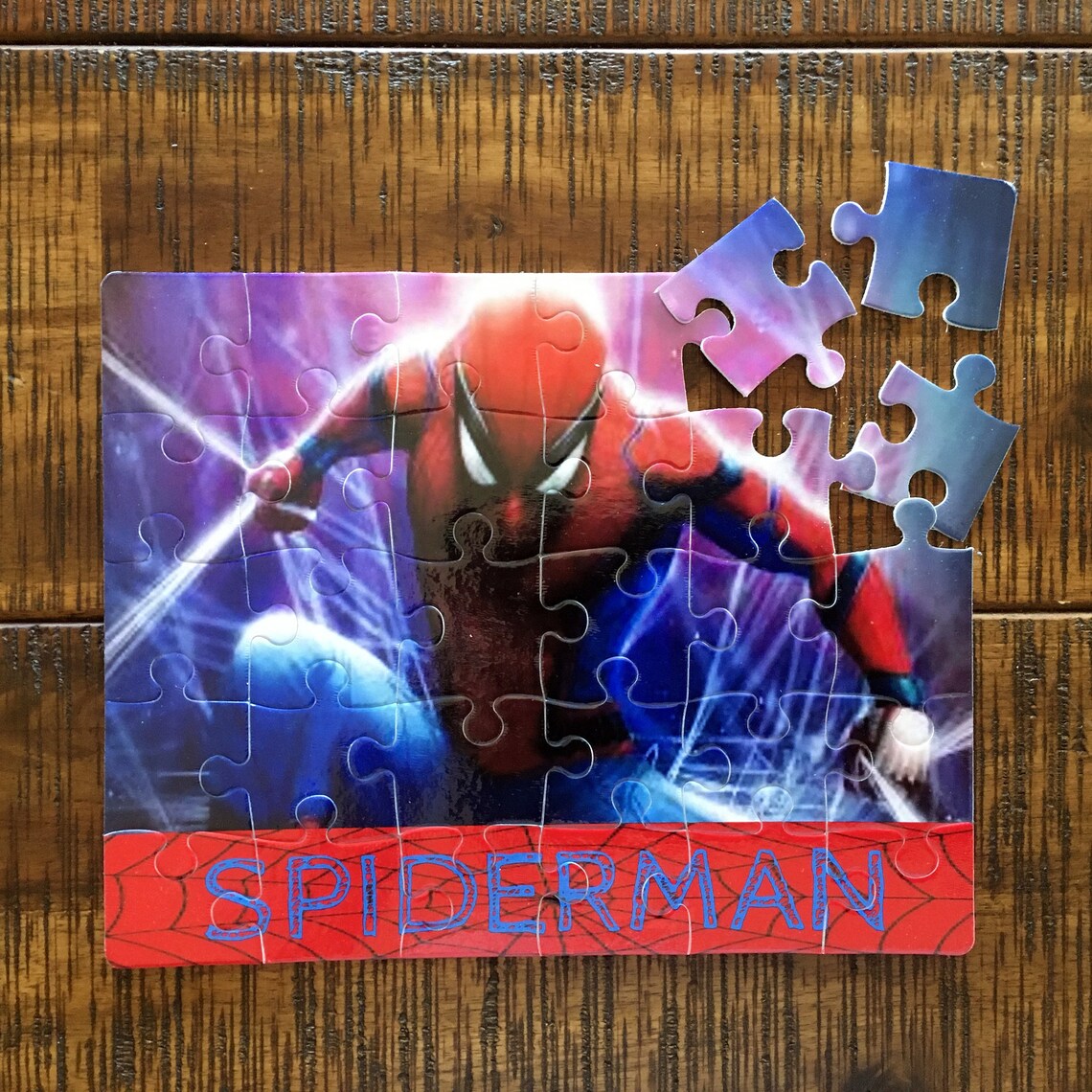 Spiderman Puzzle for Kids 30 piece Sublimated Gift for Kids Etsy