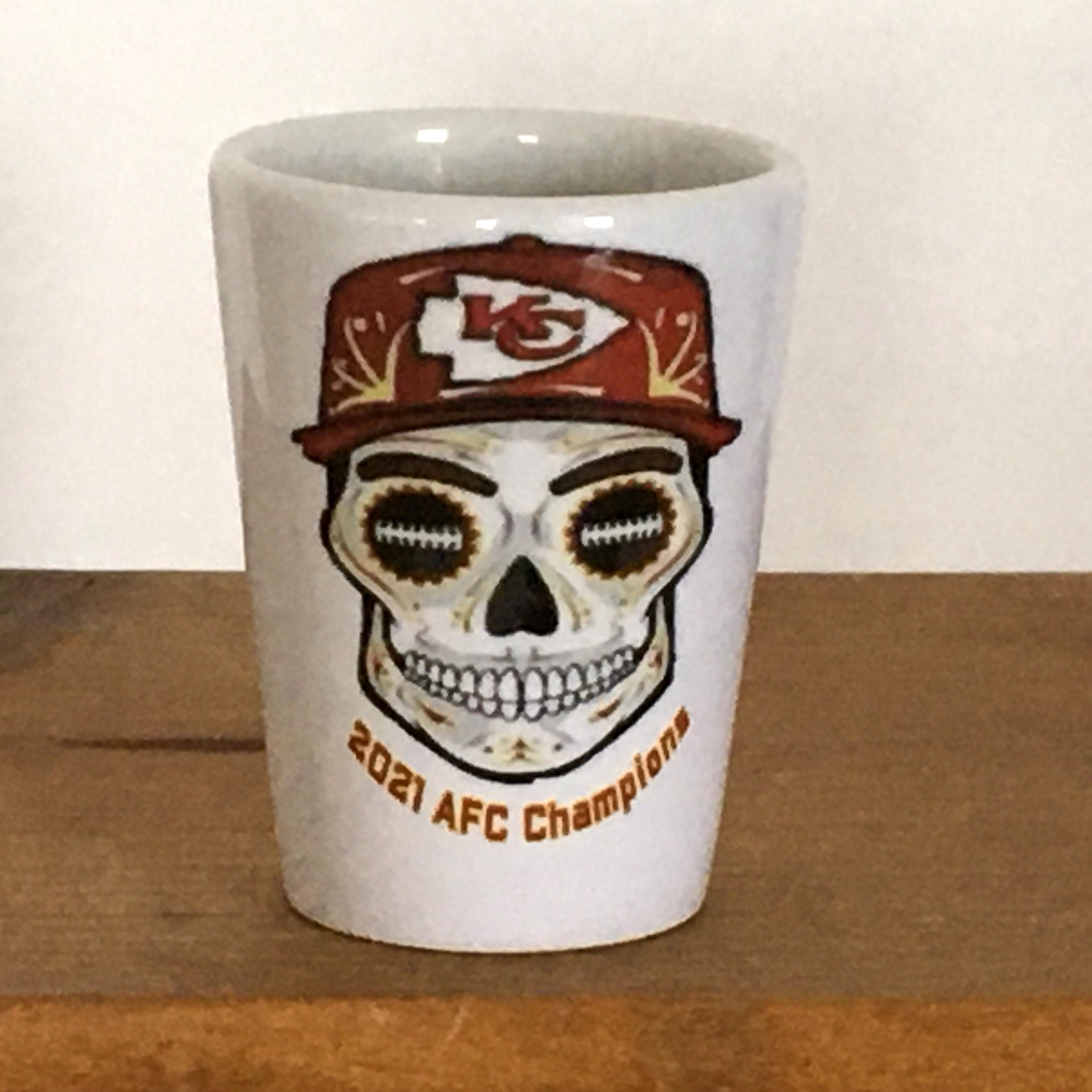 Shot Glasses 1.5 oz Kansas City Chiefs 2021 AFC Champions Etsy
