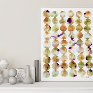 Abstract Watercolor, Abstract Art, Original Watercolor, California Sunsets, Contemporary Art, Wall Decor, Minimal Art