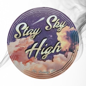 Stay Sky High 3D Mouse Pad, Cute Clouds Coaster, Optical Illusion Desk Mat