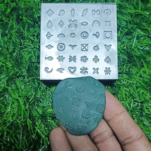small object | Shot Plate | Impression Dies | Customized | Jewelry die | Charm Die | Jewelry making tool| Metal Die| Silversmith 36 Design