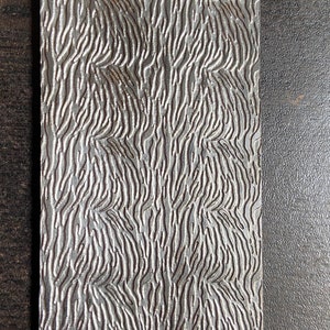 Steel Texture Plate: Geometric Pattern, Jewelry Making (2.5” x 6”)