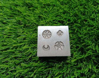 Earring shot Plate | Flower Plate | Impression Dies | Customized | Jewelry die | Charm Die | Jewelry making tool| Metal Die| Silversmith