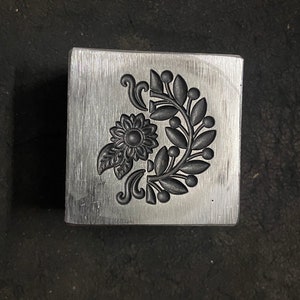 Flower Branch Steel Embossing Die: Jewelry Making (30mm)
