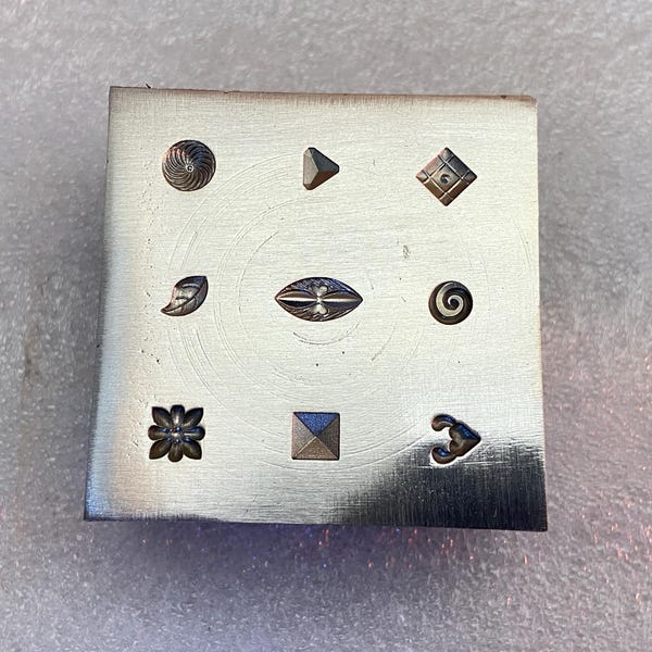 Hardened Steel Jewelry Die | Flower & Concho Impression Tool