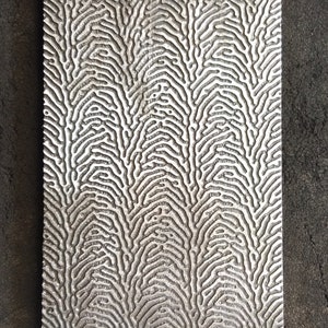Steel Texture Plate for Rolling Mill: Jewelry Pattern (2.5” x 6”)