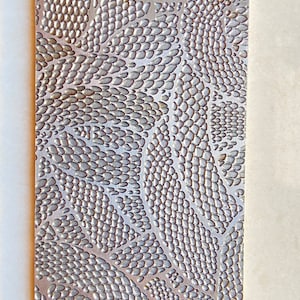 Snake Texture Steel Plate: Rolling Mill & Hydraulic Press (2.5” x 6”)