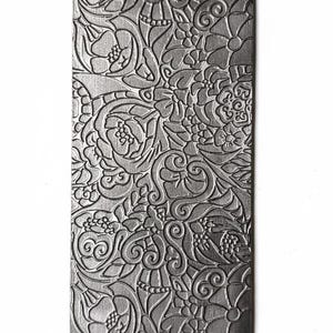 FiveFoxes Plate | Floral Texture Plate for Rolling Mill & Hydraulic Press: Steel Jewelry Pattern