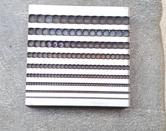 Circle Impression Steel Die | Multi-Size Jewelry Making Tool | Artisan Metal Smithing Plate