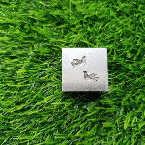 shot plate | short plate | bird shot plate | bird for earring | bird for nose pin | impression die of bird | set of two | Size - 13mm