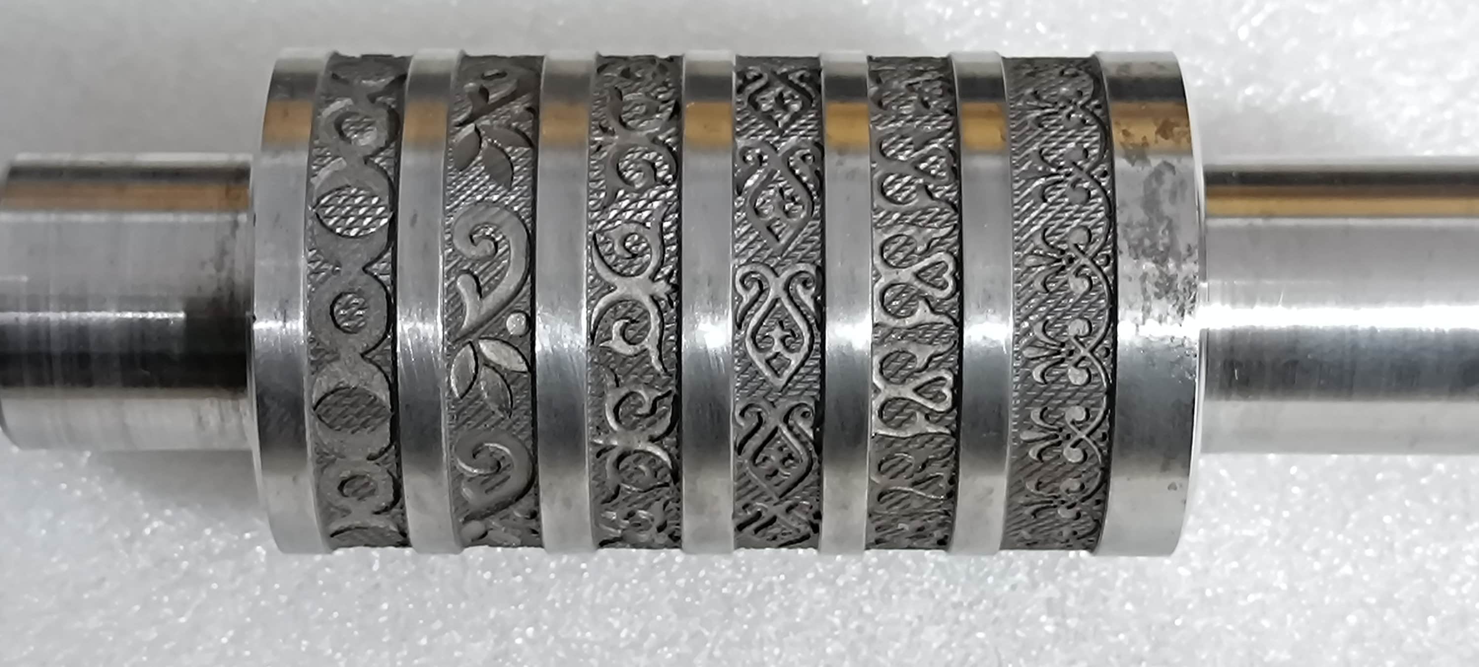 Pattern Rolling Mill Roll: Jewelry Texture Design (76 mm)