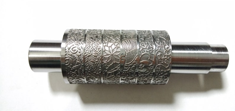 rolling mill texture metal brocade