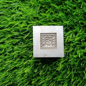 Engraving block | imitation die | jewelry making die | woman accessories | concho for jewelry | square earring | multi purpose jewelry die