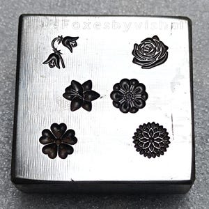 6mm impression die, multiple shot vintage, shot plate, impression dies, customized, jewelry die, charm die, jewelry making tool