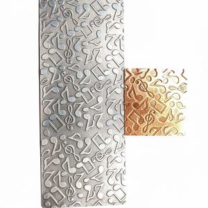 Rolling Mill Texture Plate | Music Note Steel Sheet for Jewelry
