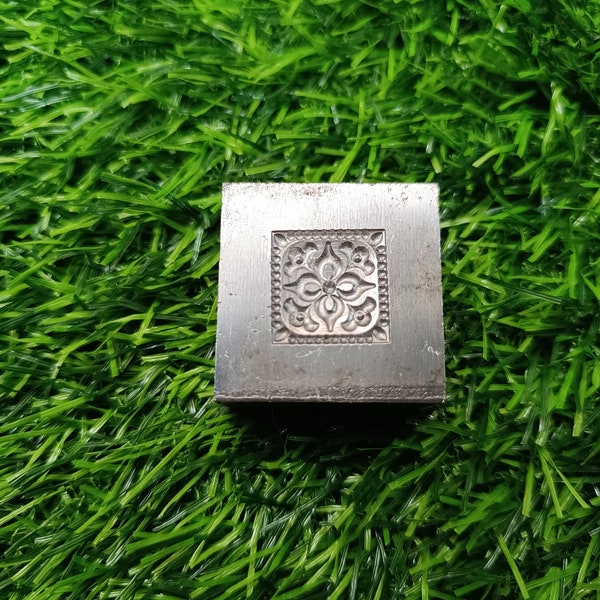 Square Impression die | Engraving dies | 3D | Concho | Charm dies | Jewelry dies | jewelry tools | crafts supplies |