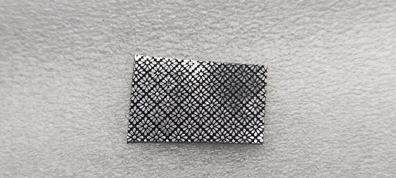 Floral Texture Plate | Jewelry Making Tool | Crosshatch Metal Embossing ...